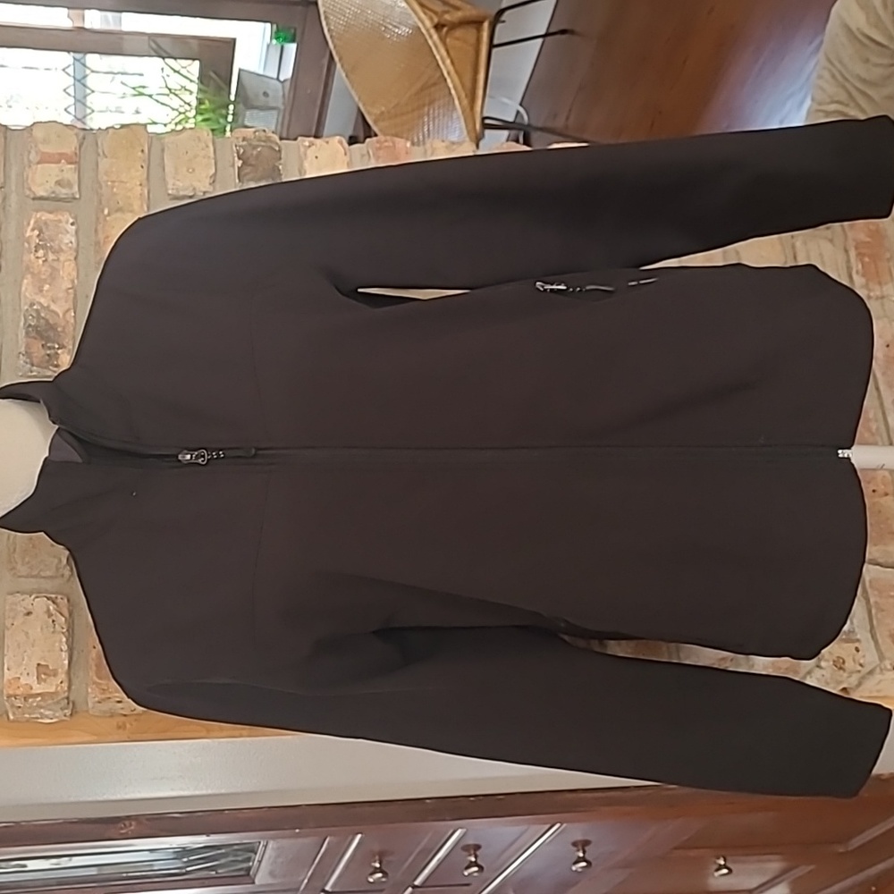 Champion Venture Dry Size Small Petite Black Full Front Zipper Jacket
